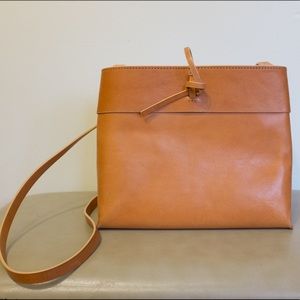 Kara Tie Crossbody Vegetable Tanned Leather